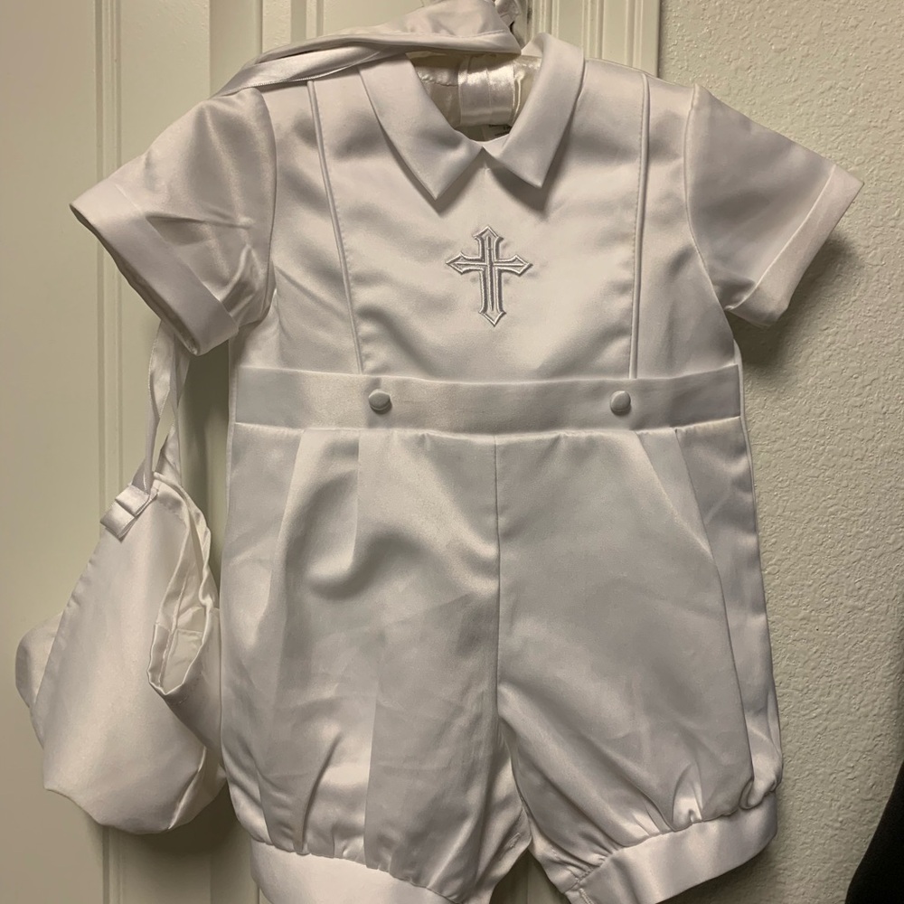 Christening newborn outfit
